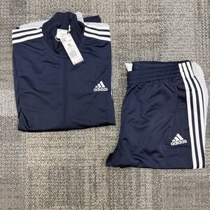 Adidas‎ Primegreen Essentials 3-Stripes Track suit Men's Sz XL Legend Ink GK9658